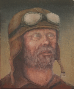 Pilot. Oil painting by artist Thor Stiefel