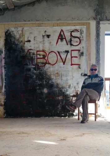 Thor Stiefel in his studio